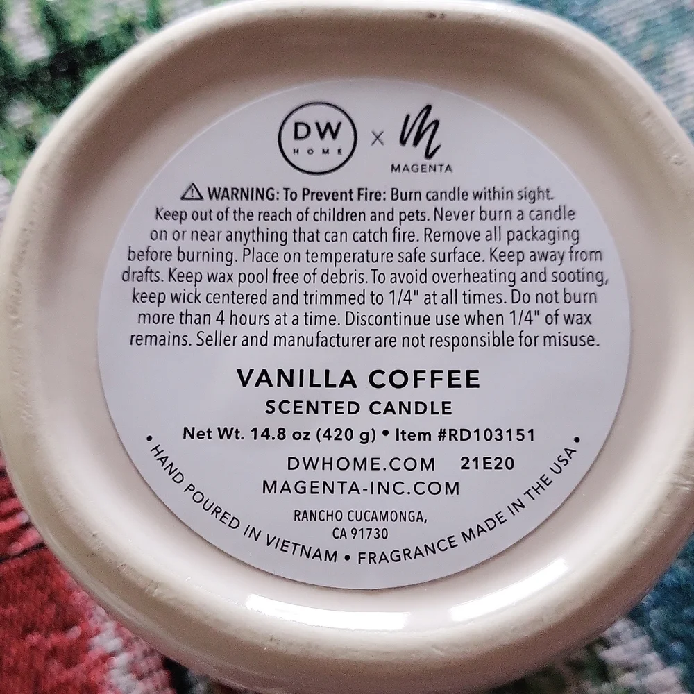 Rae dunn new candle and coffee ☕️ mug /first amazing candle size above new